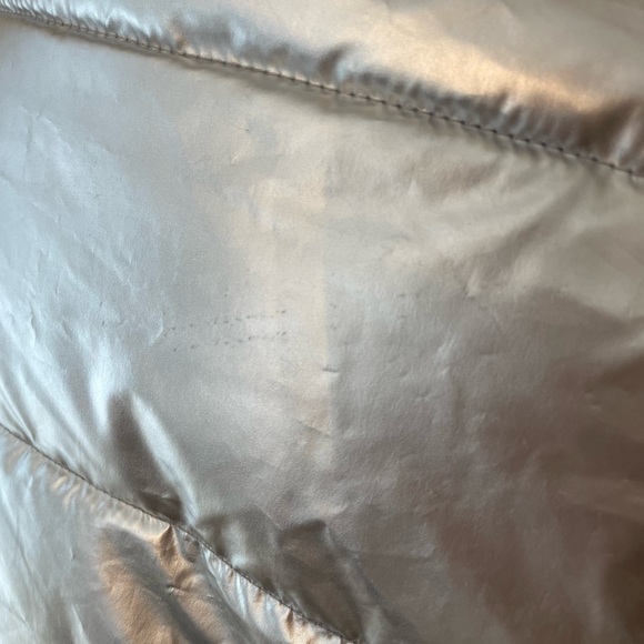 Aerie Offline Metallic Silver Hooded Puffer Jacket - Picture 10 of 15